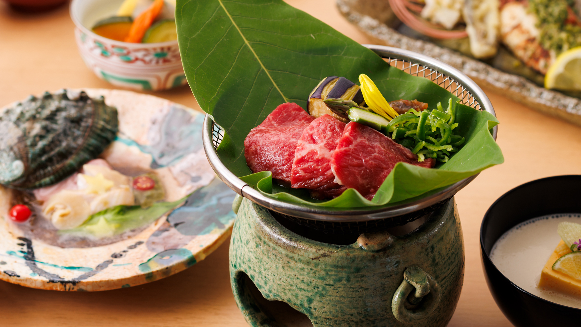 夏のお料理イメージ一例　焜炉