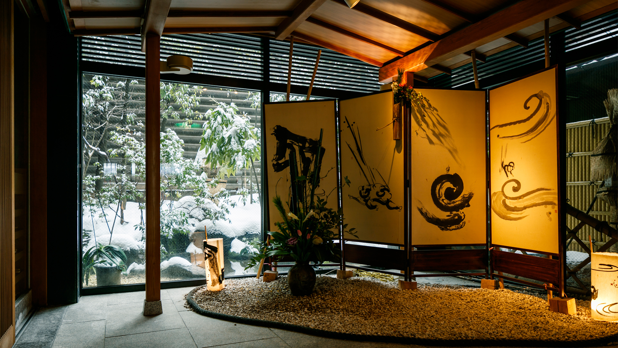 冬の館内　エントランス