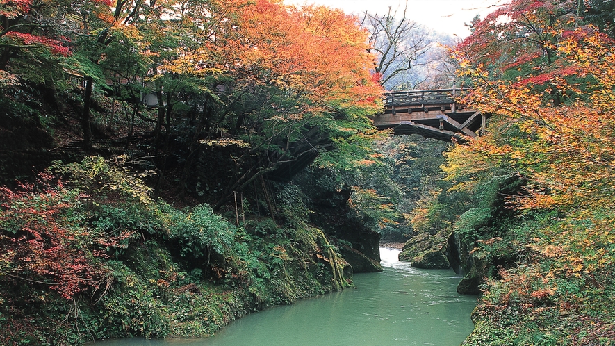 鶴仙渓　紅葉の名所（車で15分）