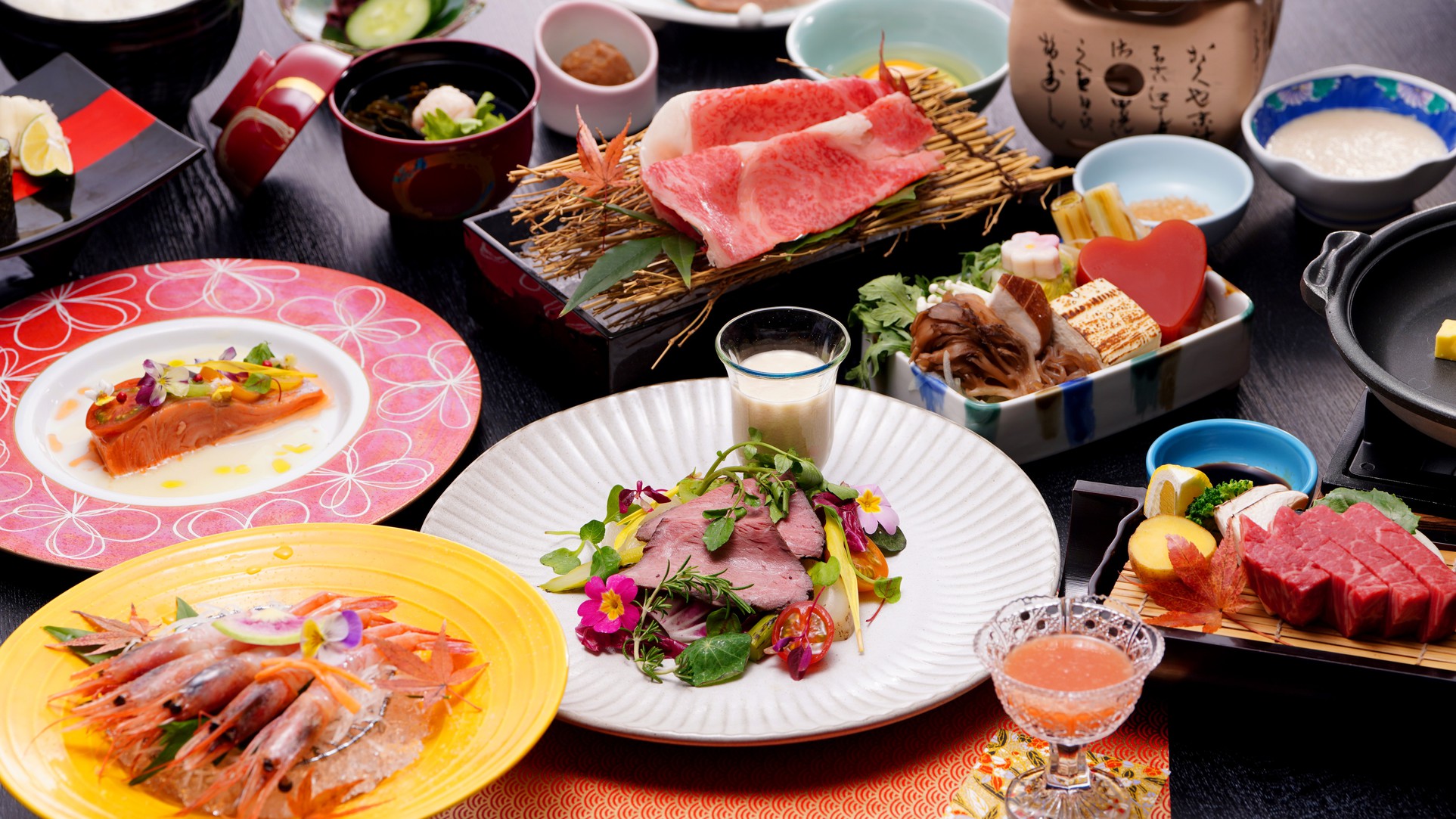 【美肌和牛会席】美肌の湯と美肌にこだわったしまね和牛会席を堪能♪しまね和牛をステーキやすき焼きで！