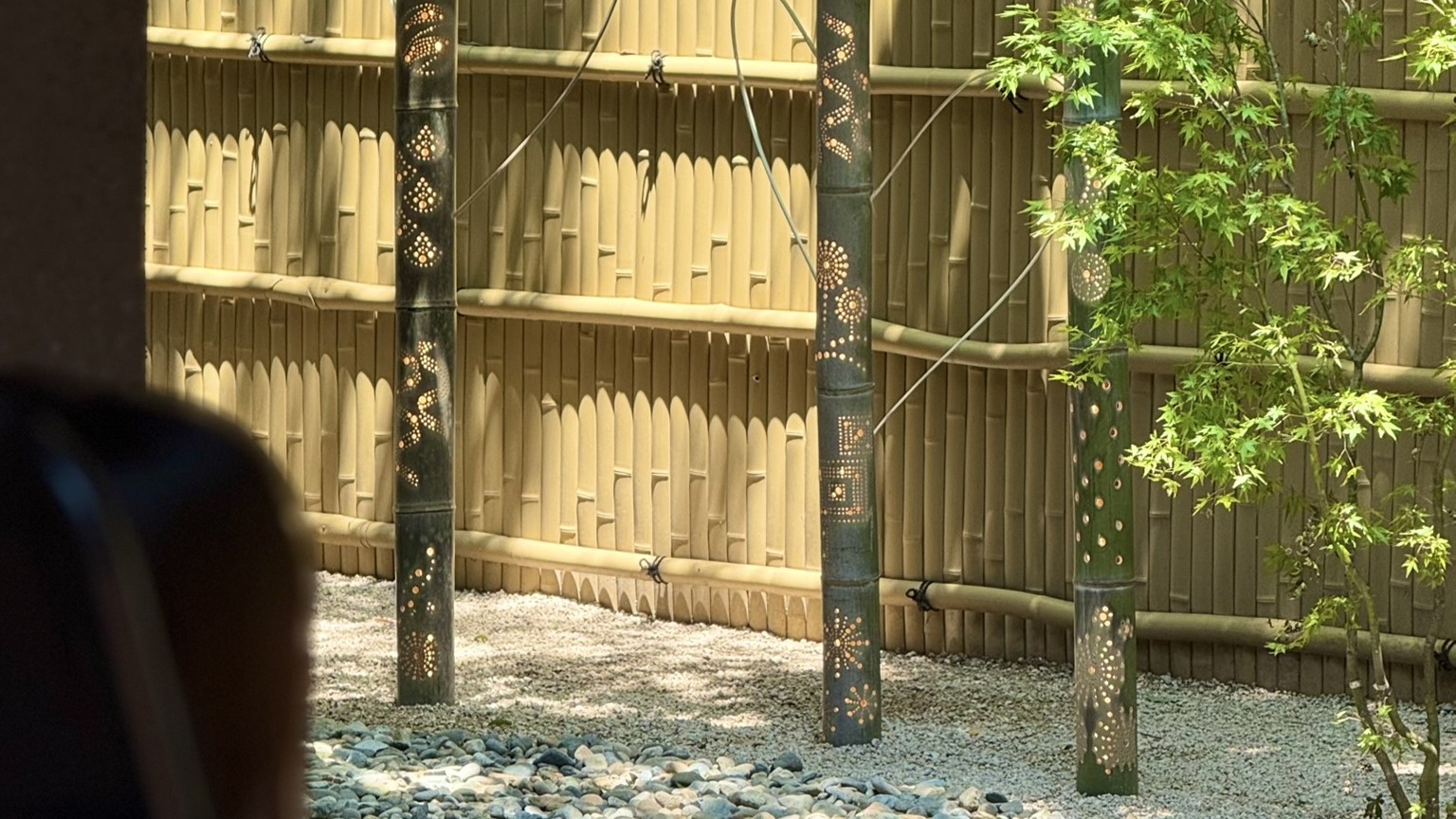 【2025年リニューアル】檜の湯　庭園にはオリジナル竹灯籠