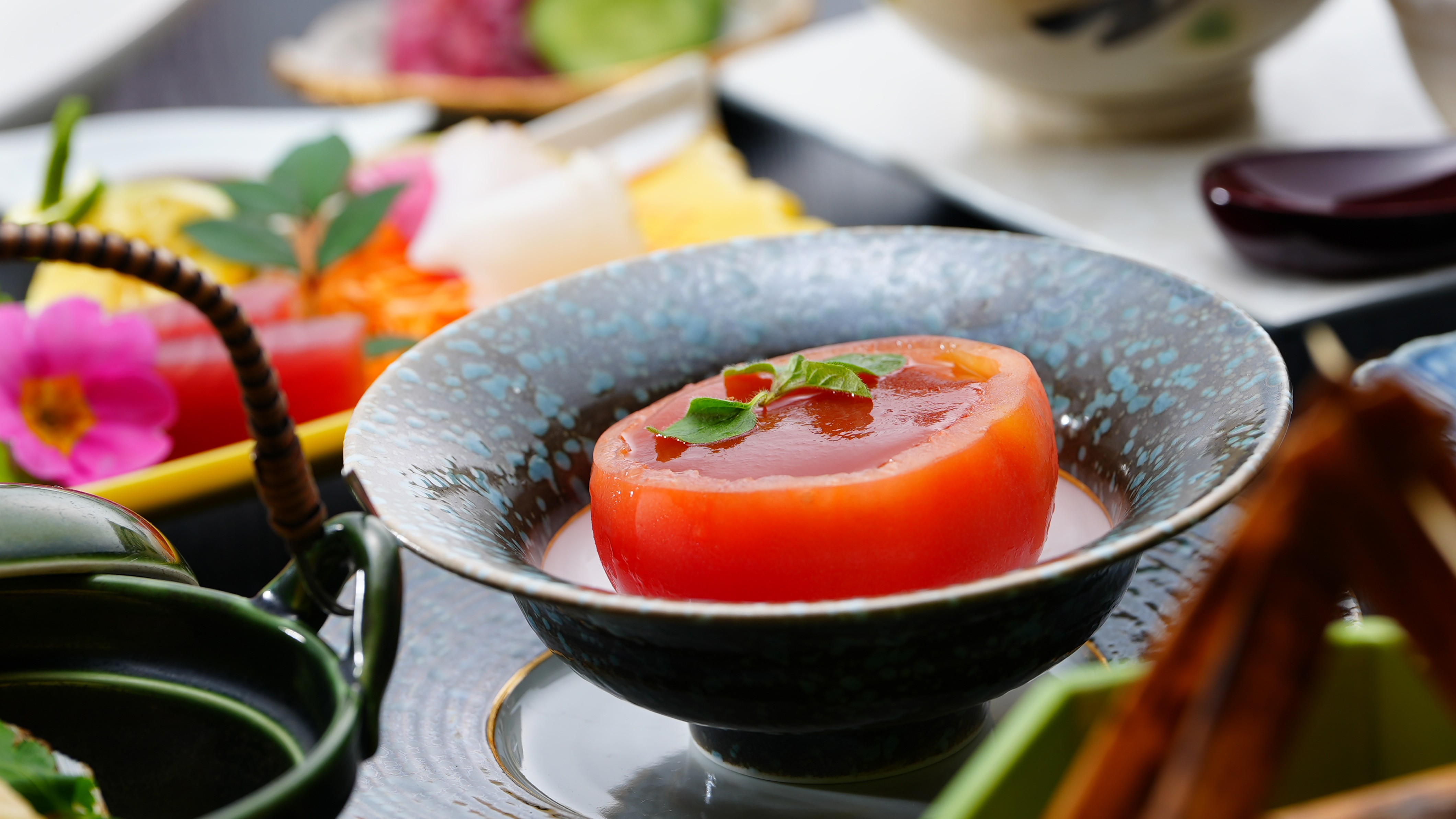 春の特上会席　爽やかなくちどけオリジナルとまとジュレ