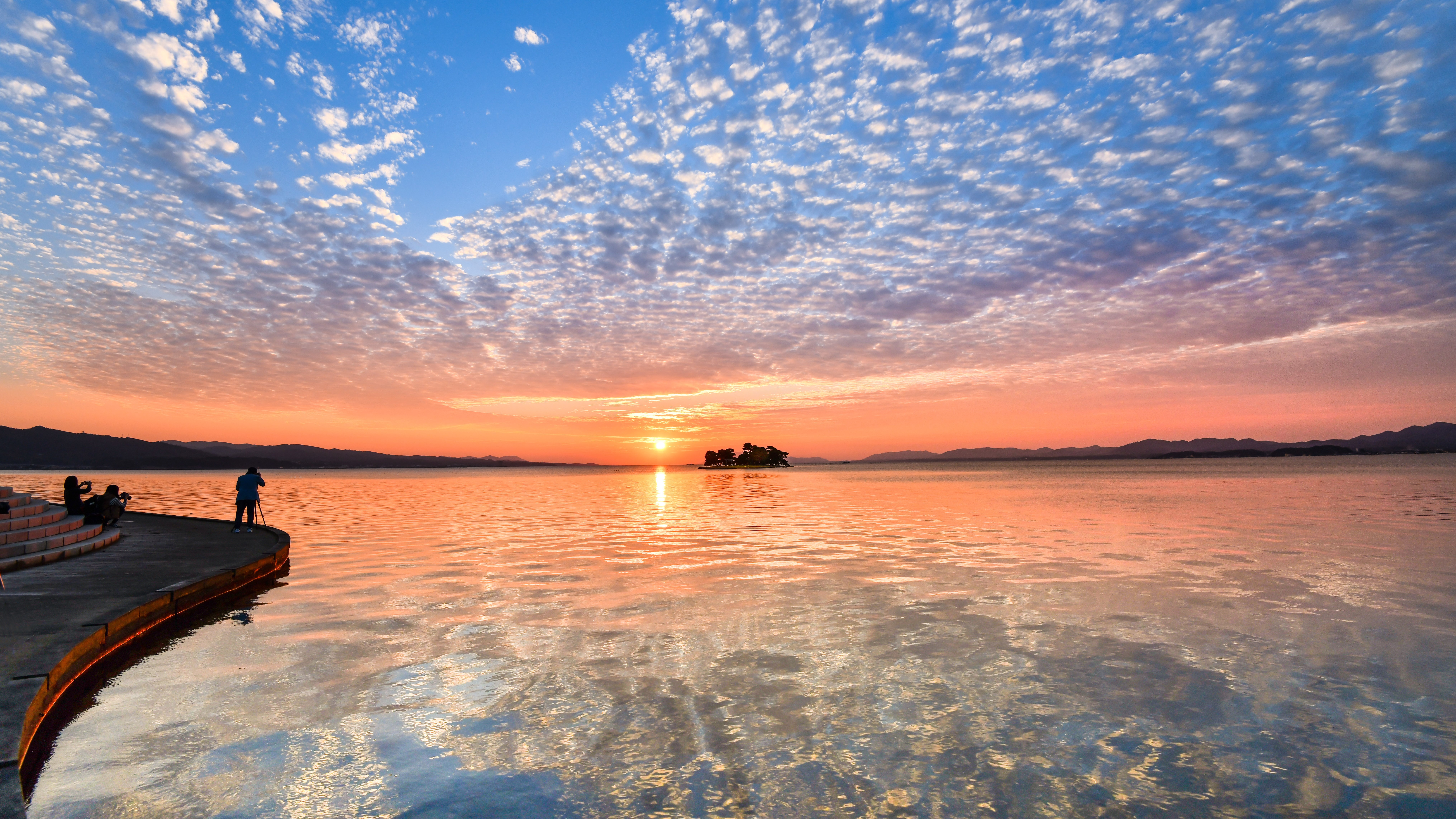 【松江市】宍道湖の夕景