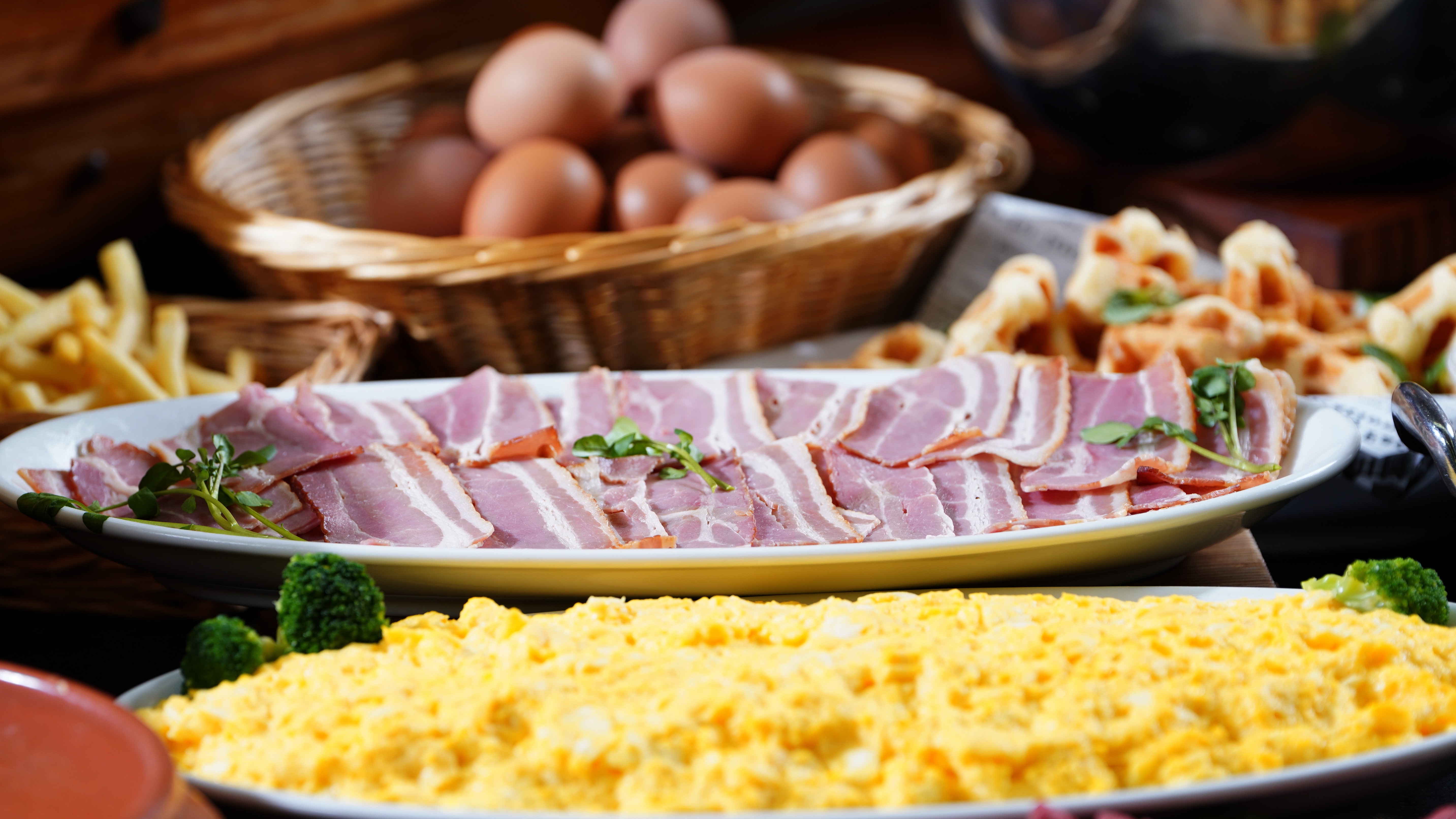 【朝食】洋食派の方も大満足。多数の洋食メニューに加え中華も取り揃えております