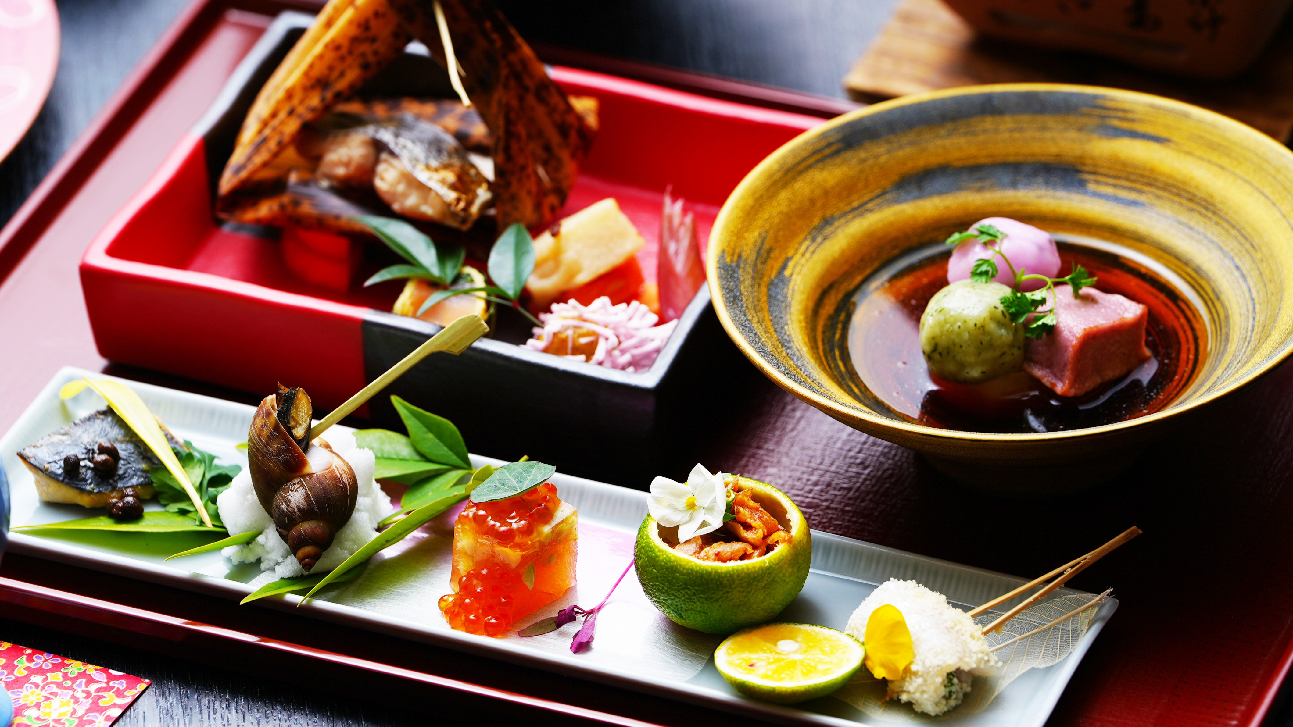 春の基本会席　宝楽盛りイメージ