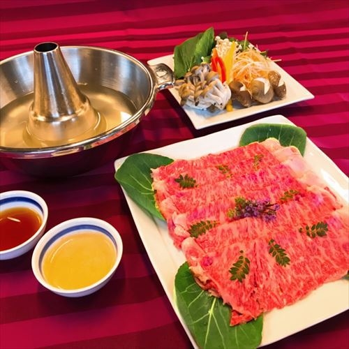 ★『常陸牛のしゃぶしゃぶ』と『季節の創作和食』の贅沢プラン♪　夕食会場個室