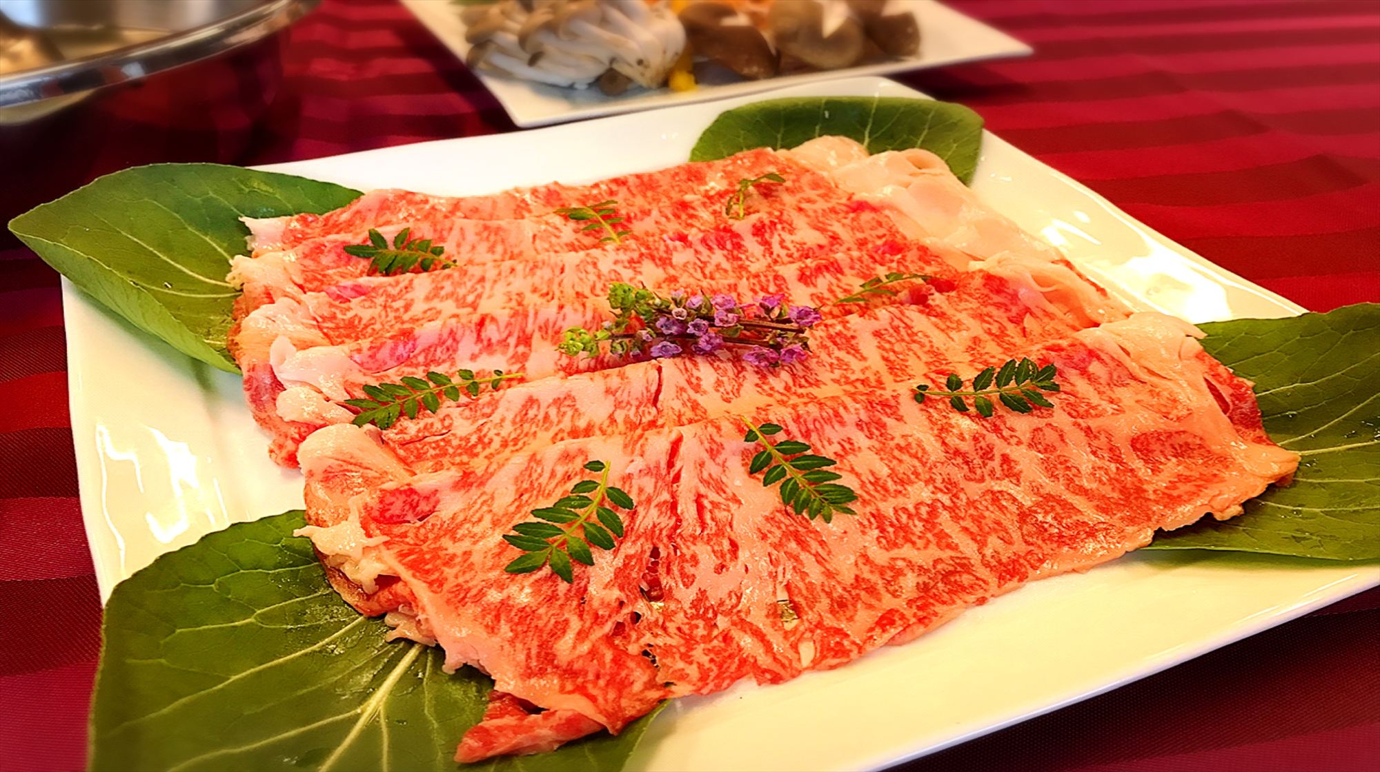 【夕食】常陸牛しゃぶしゃぶ
