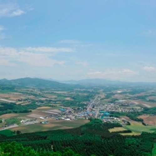 【羊蹄パノラマテラス】市街地・洞爺湖の風景