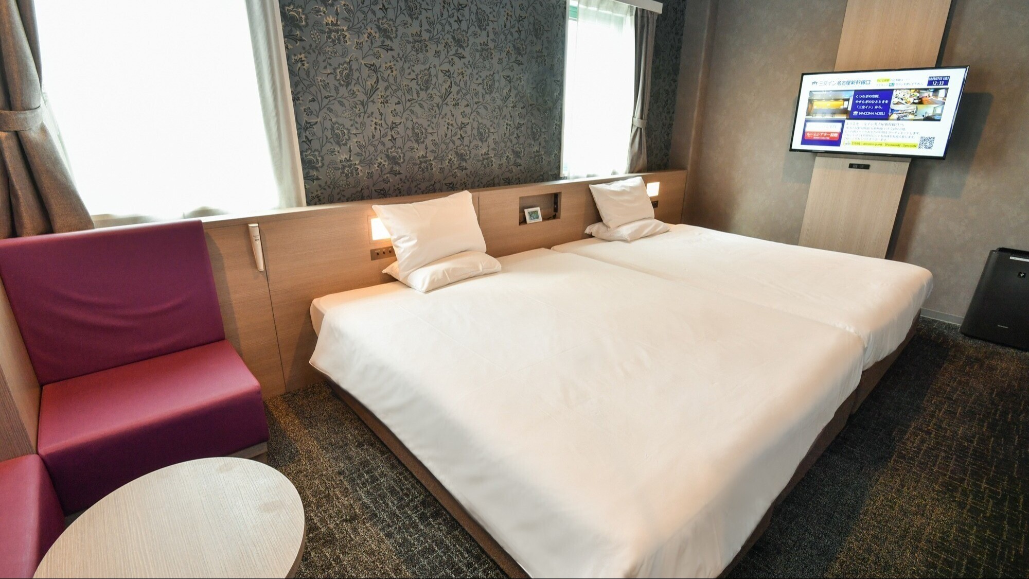 【ツインルーム】お部屋は26㎡で一番広いお部屋です♪