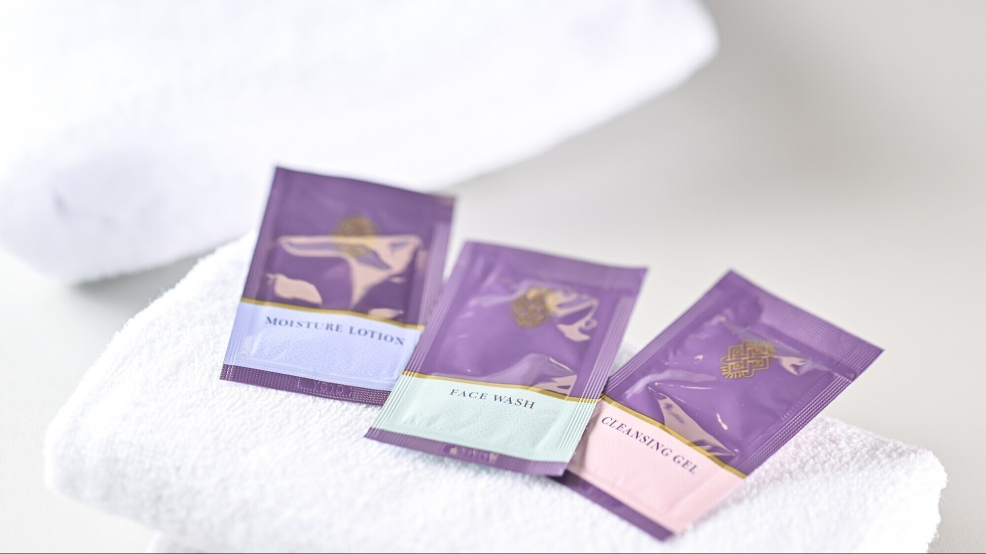 【アメニティBAR/1Fロビー】フェイスウォッシュ・モイスチャーローション・クレンジングジェル