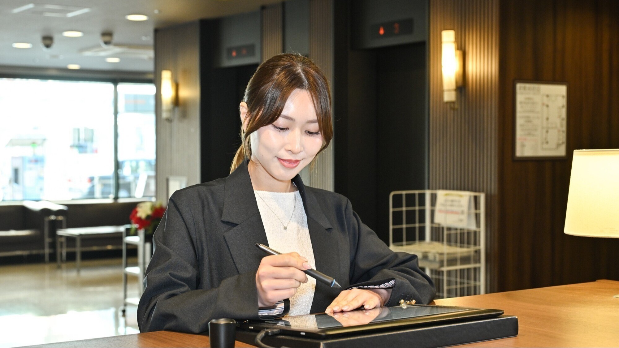 チェックインのお手続きは楽々スムーズです♪