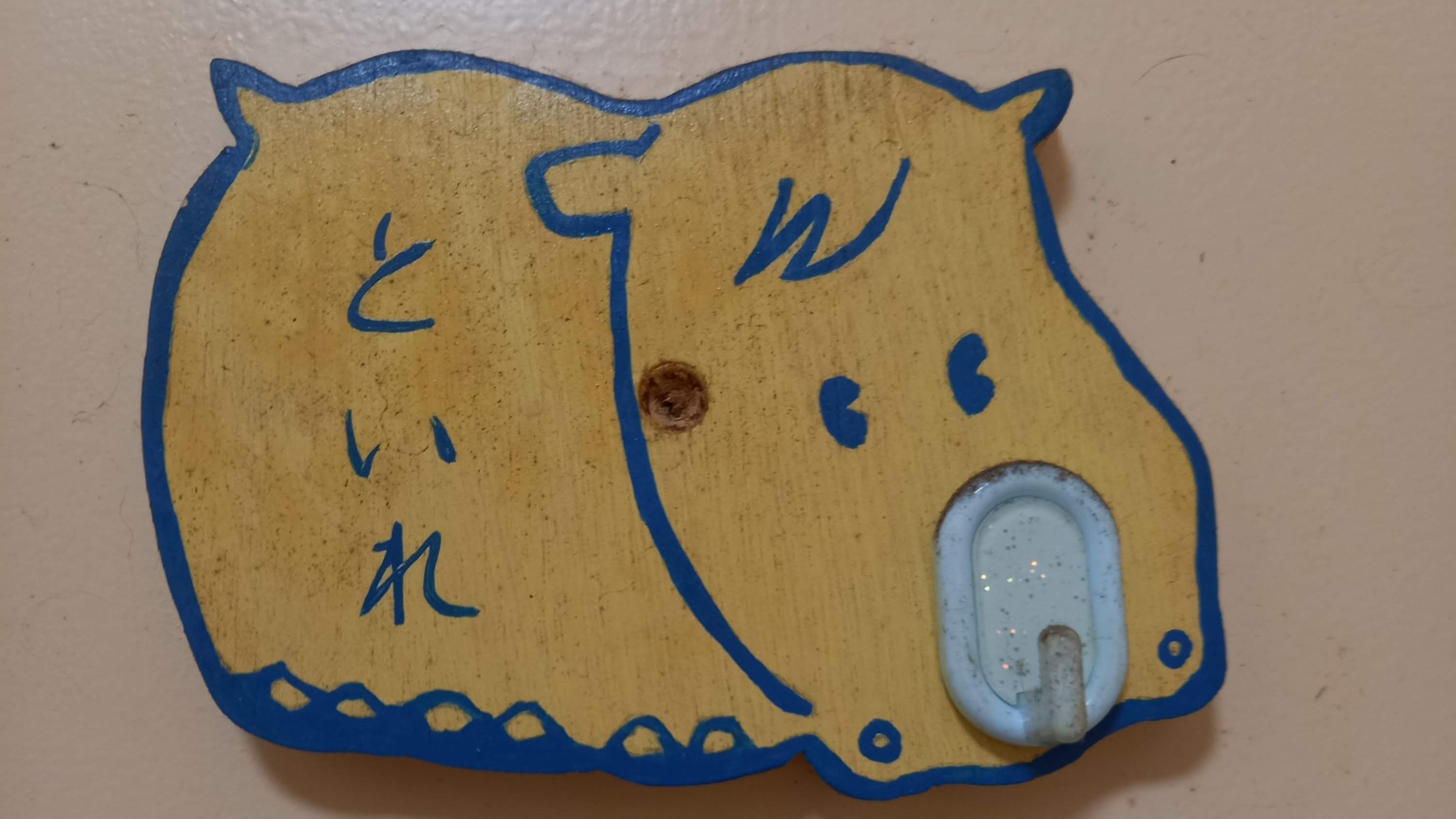 *【トイレのサイン】ユニークなデザインがほっこりする案内板です。