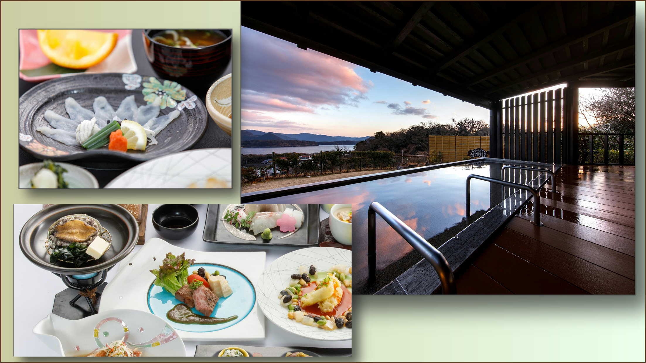 【ひとり旅応援・夕食グレードアップ】ゆったり萩温泉◆萩湾一望の露天風呂と味わい豊かなよくばり会席