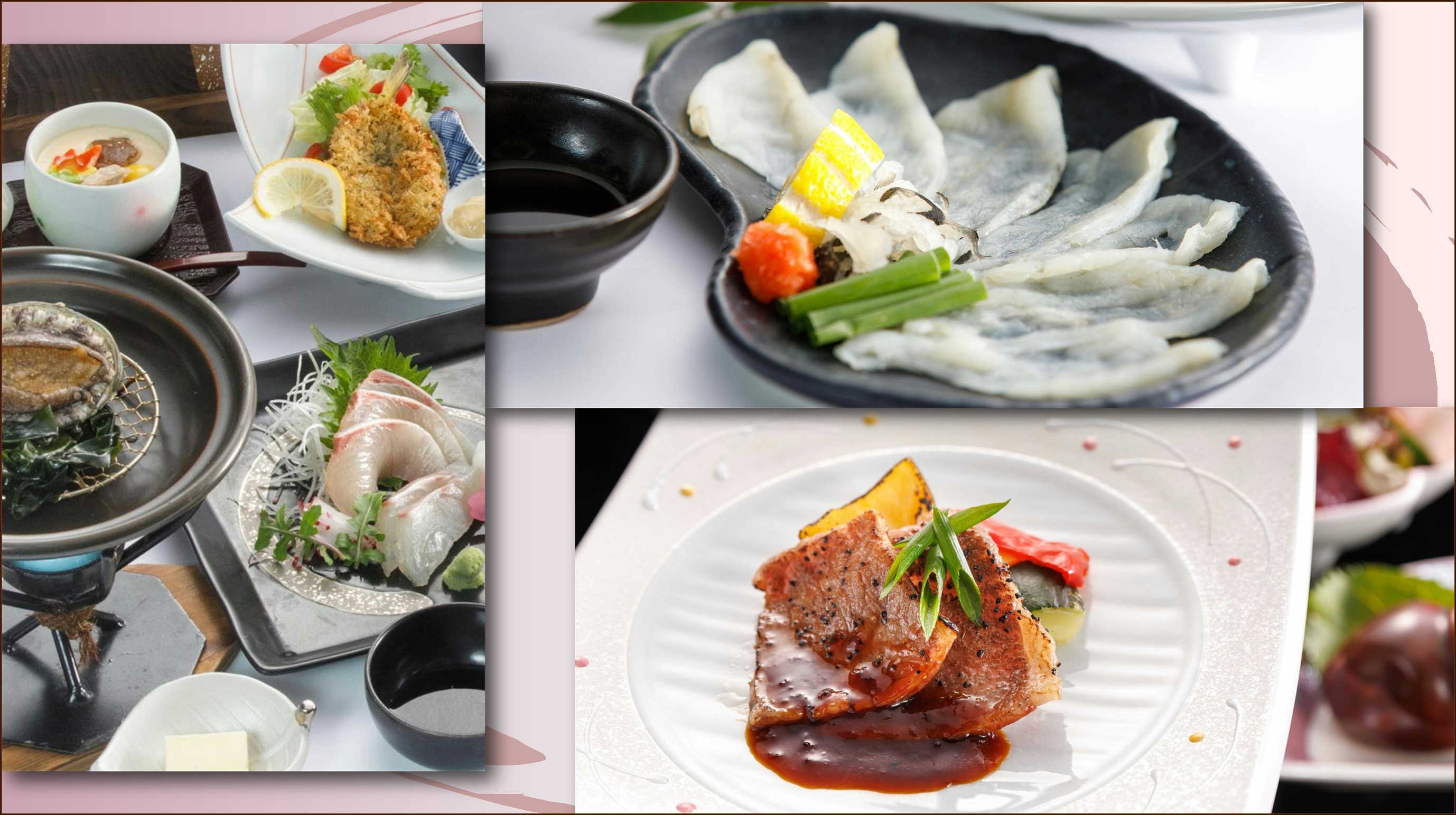 【ひとり旅応援・夕食グレードアップ】ゆったり萩温泉◆萩湾一望の露天風呂と味わい豊かなよくばり会席