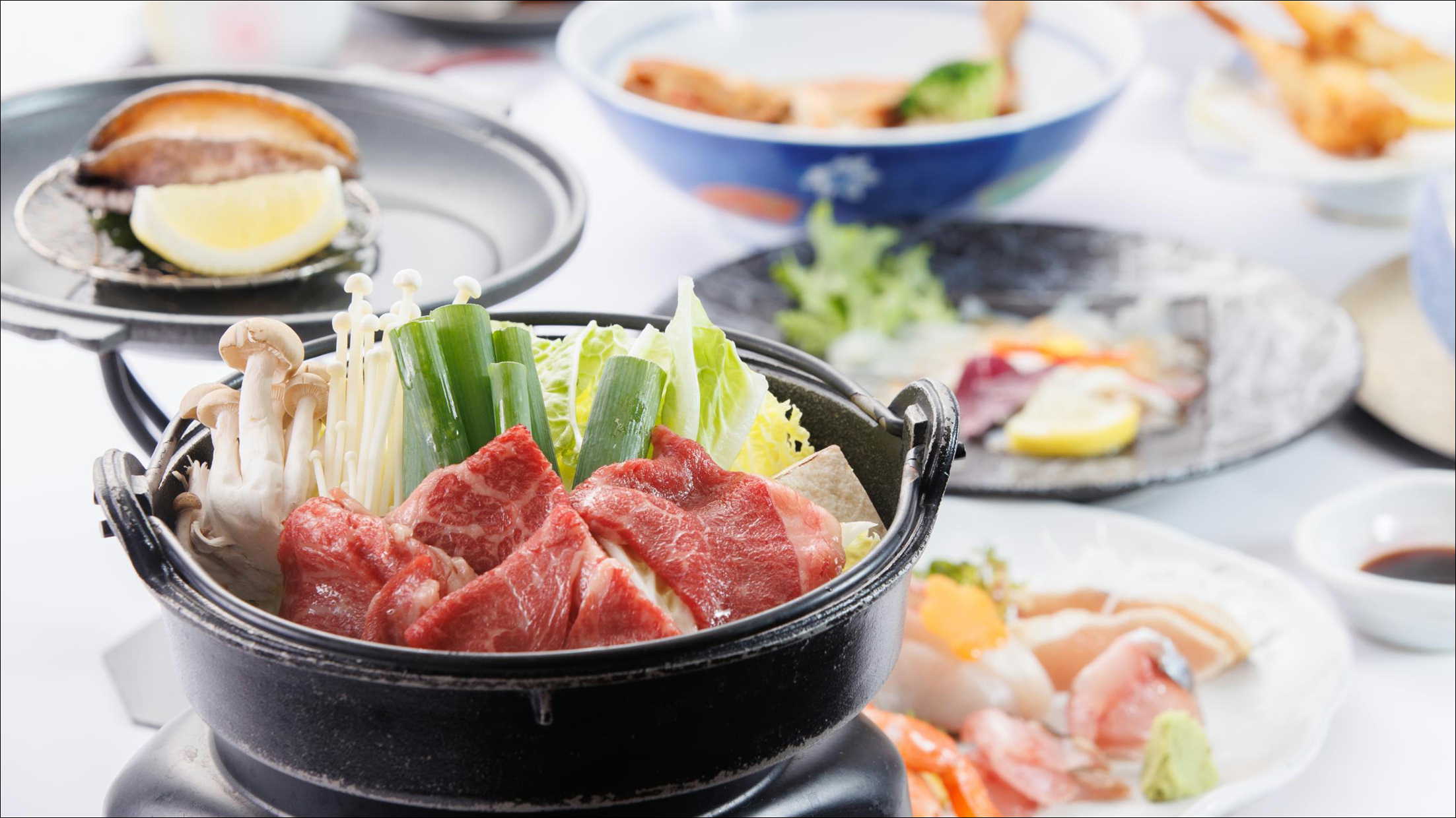 長萩和牛のすき焼き