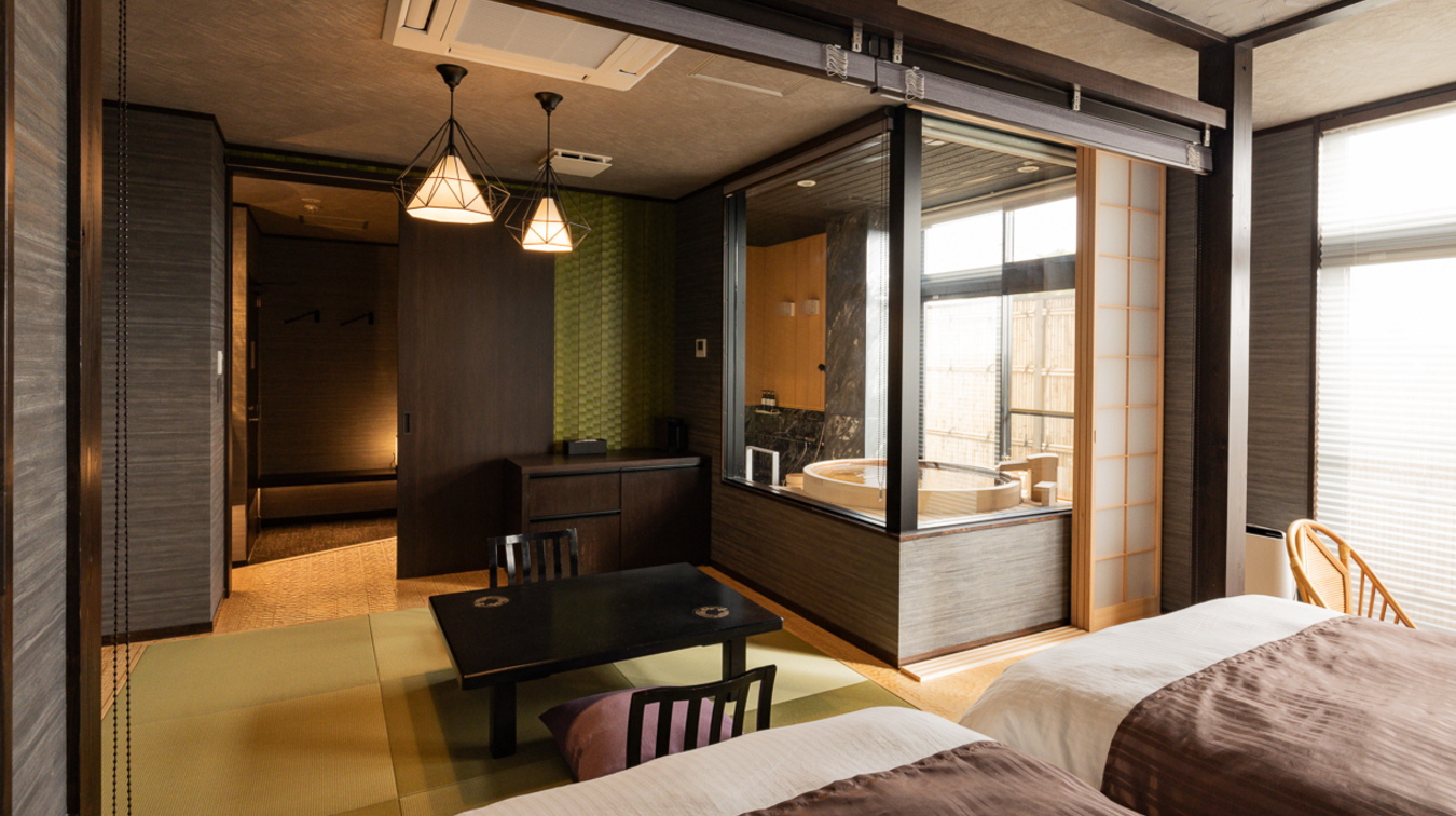 【３階・花小路（はなこうじ）】温泉半露天風呂＆テラス付和モダンスイート