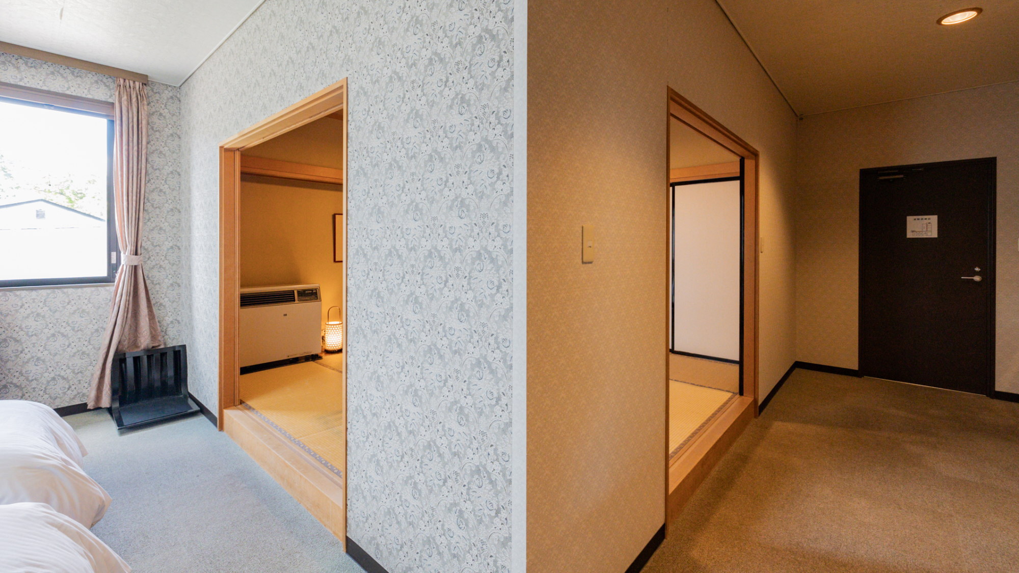 【2階】和洋室(和室8畳+ツインルーム)ユニットバス付