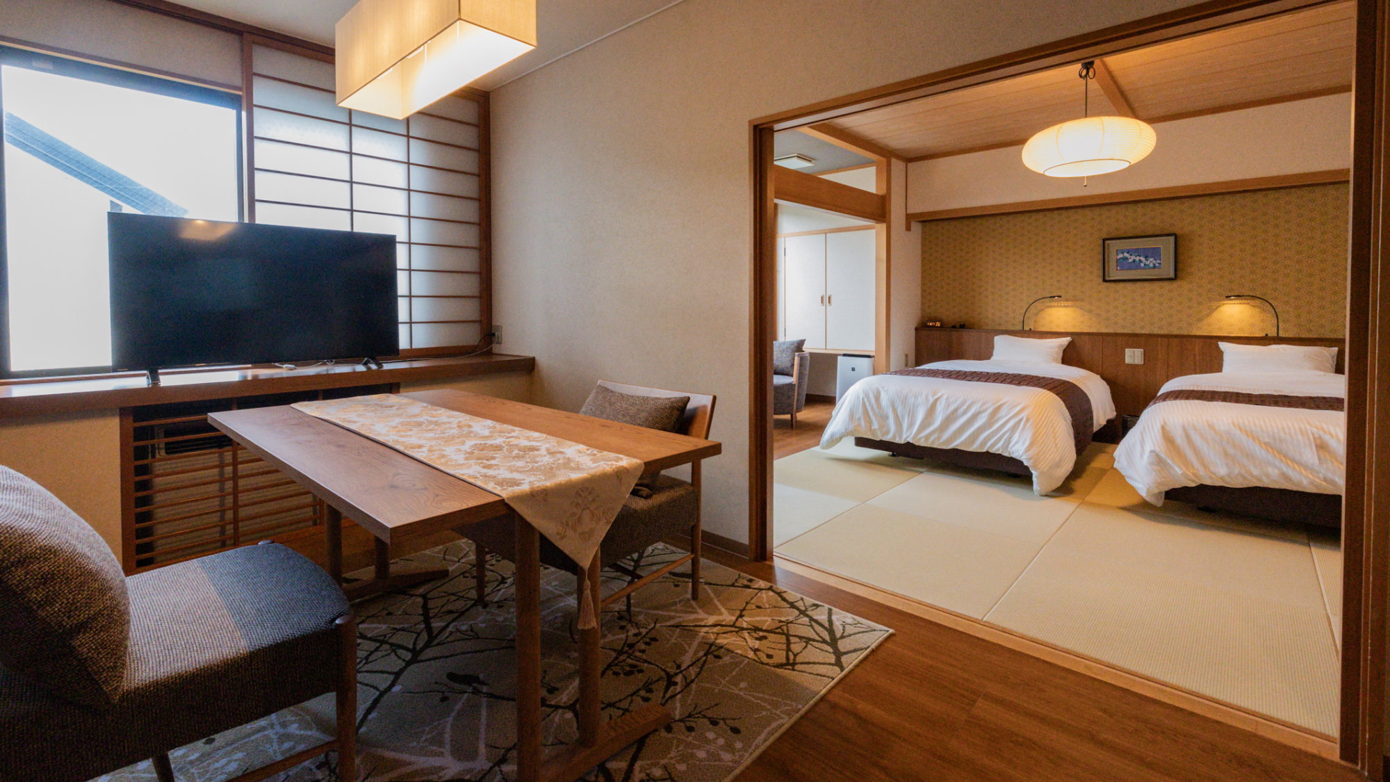 【3階】和モダンツイン ダイニング&シャワーブース付