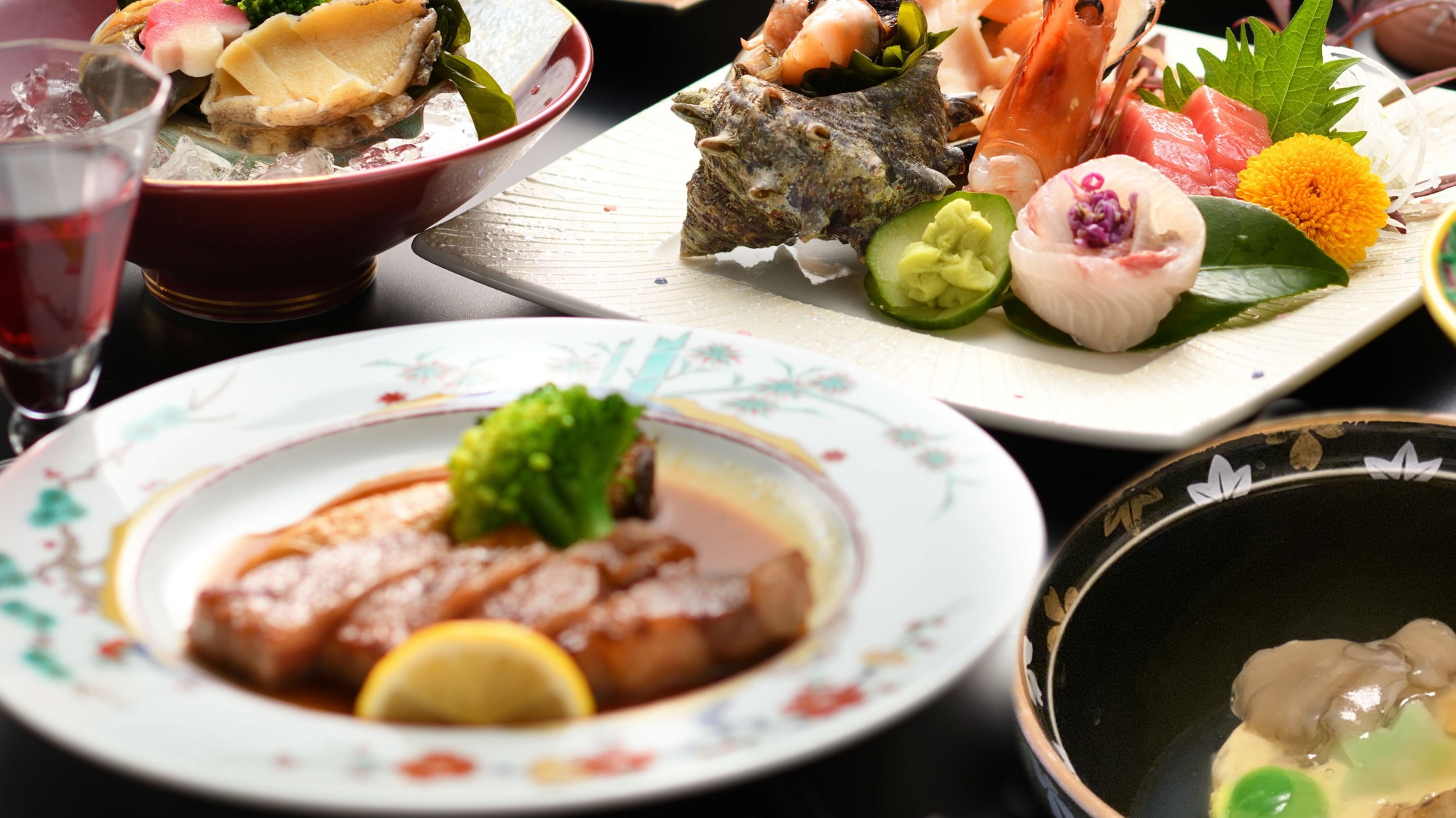 【日帰り夕食付！基本プラン】ご夕食メインはいわて牛のステーキ！こだわりの和会席を堪能＜夕お部屋食＞
