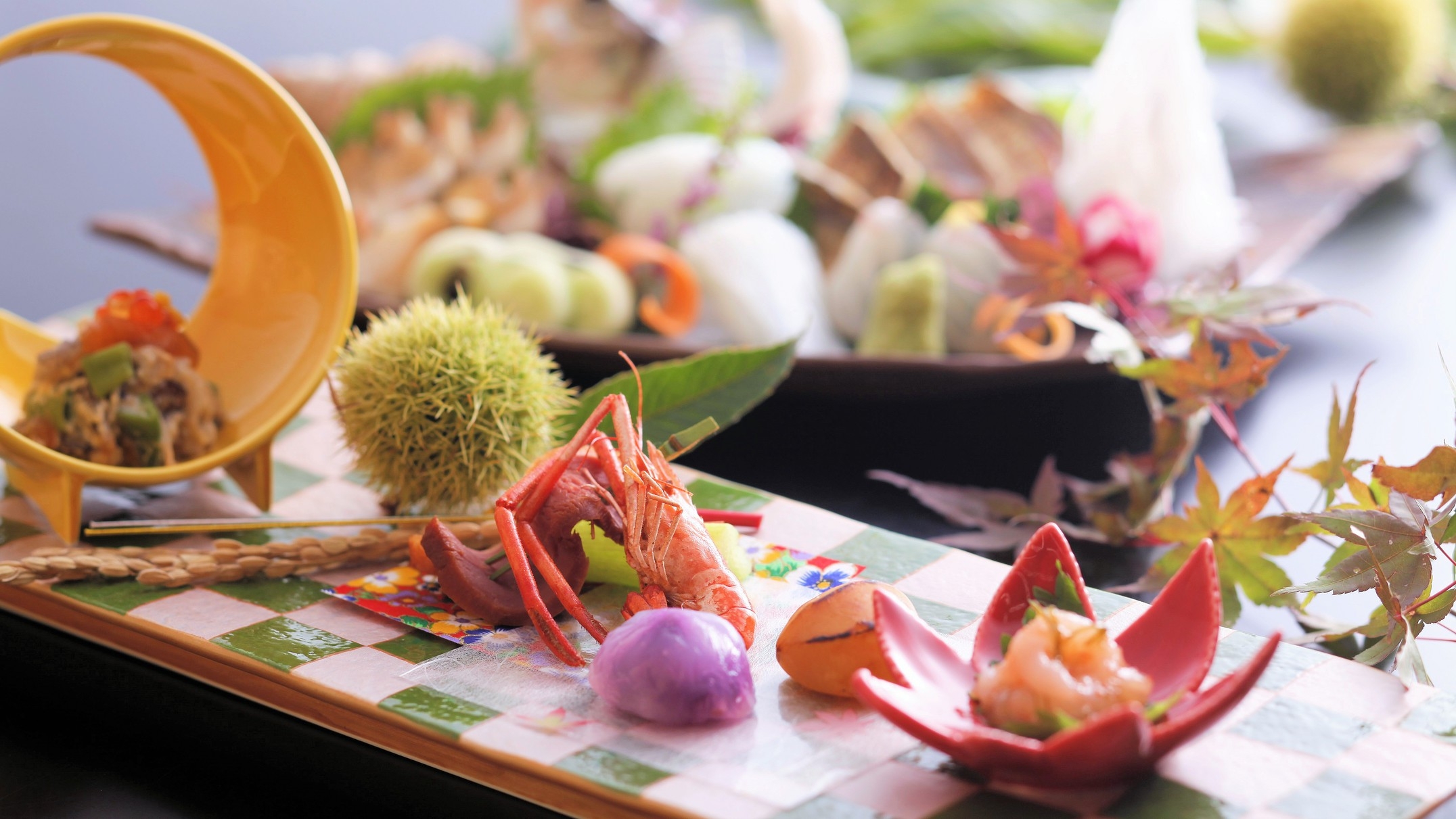 【個室食】旬の地元食材を使った日本料理を堪能！温泉と季節の和風会席料理（基本コース）プラン