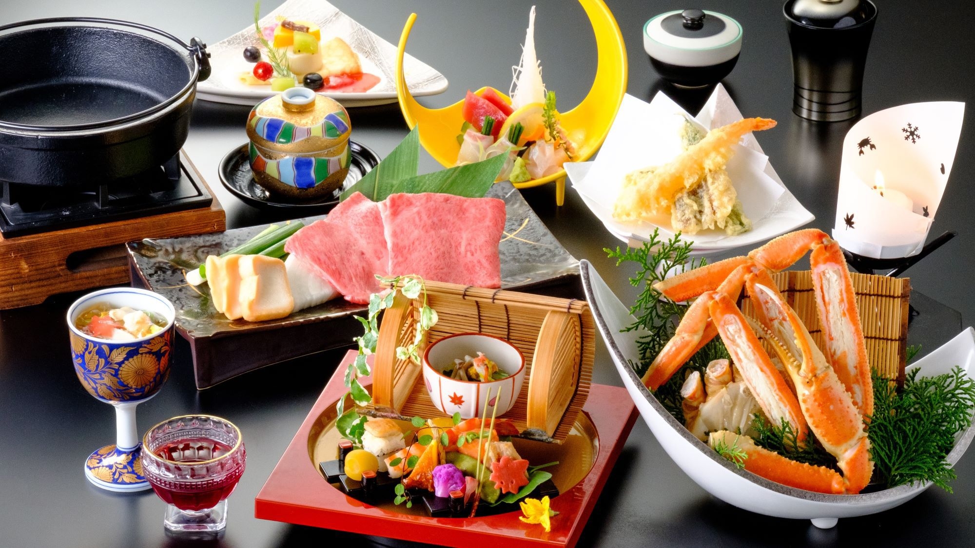 【5％OFF】【楽天スーパーSALE】迷ったらコレ！かに半身（0.5杯）と但馬牛すきやきの和みプラン