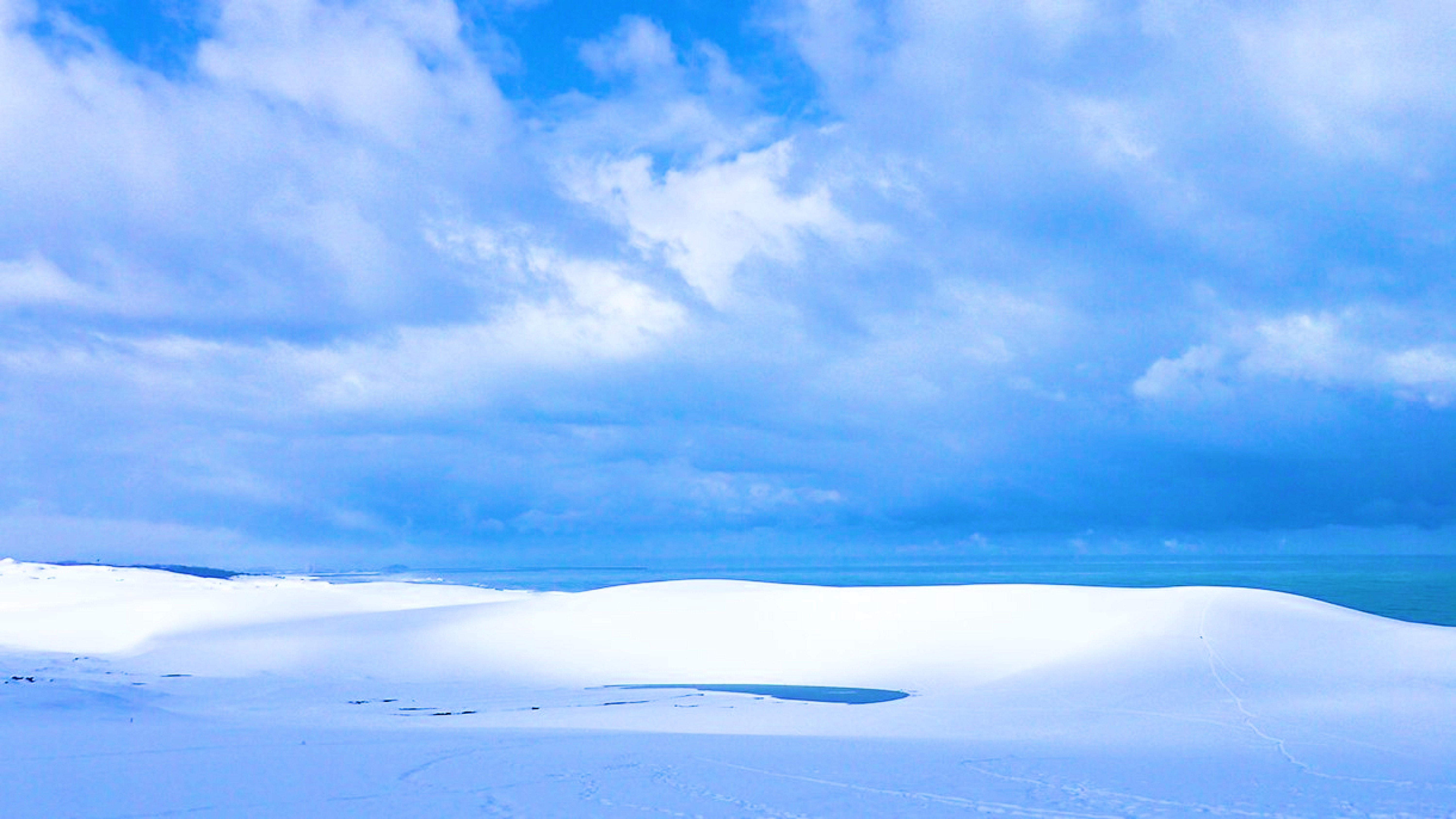 【鳥取砂丘】雪景色