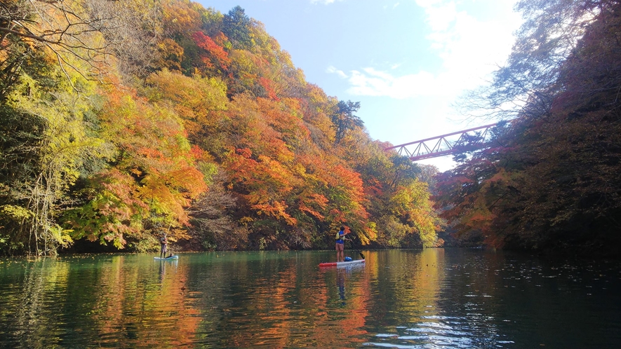 【SUP】夏〜秋／秋は紅葉を眺めながらす～いすい