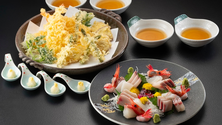 刺身・天ぷら大皿盛り