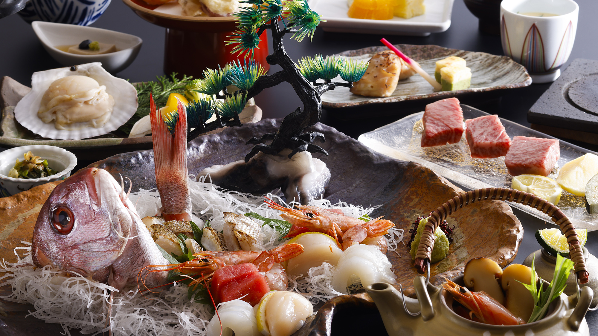 【秋のグレードアップ】黒毛和牛と瀬戸内鯛姿造りで華やか！ワンランク上の美食を味わう