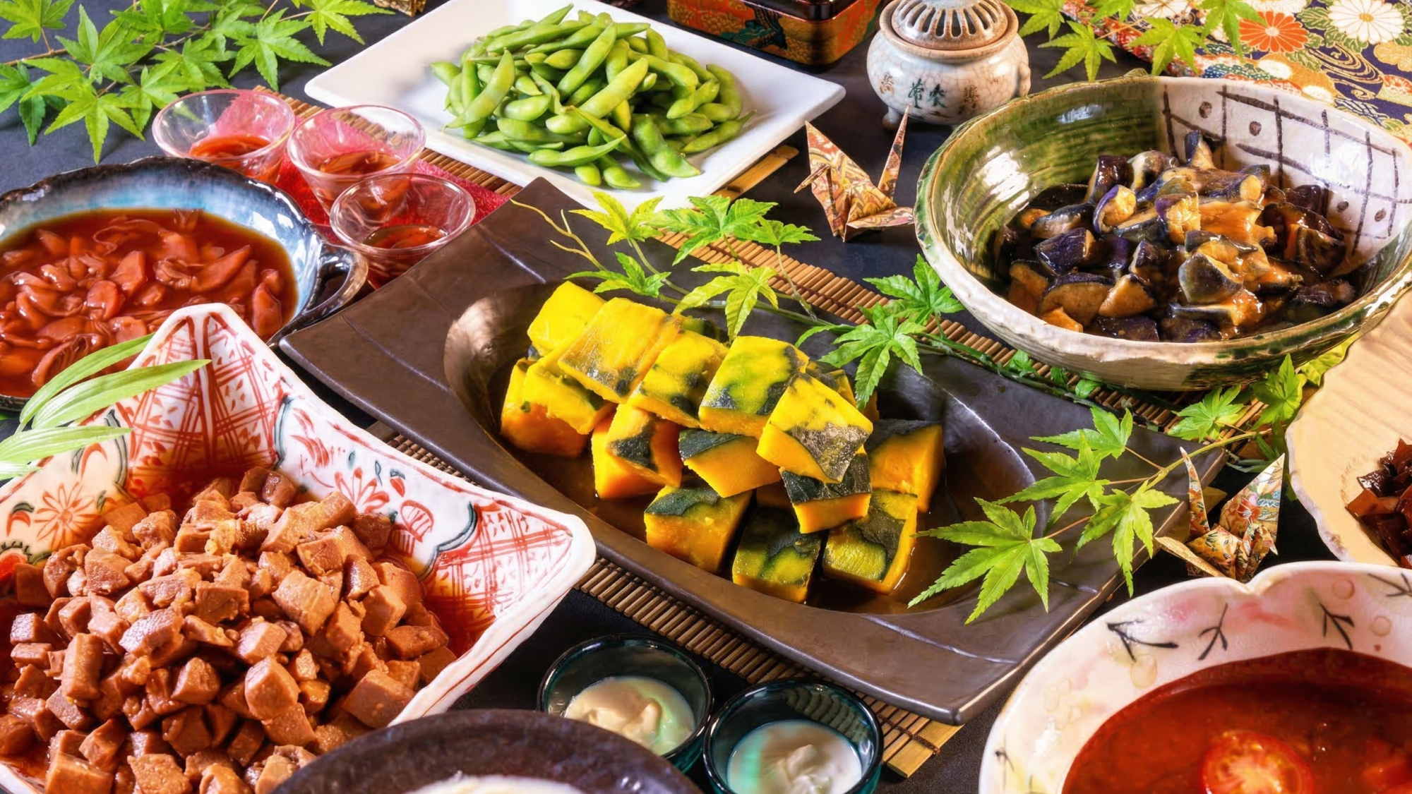 新登場、季節替わりの【おばんざいブッフェ】。メニューは料理長お任せで随時変更しております