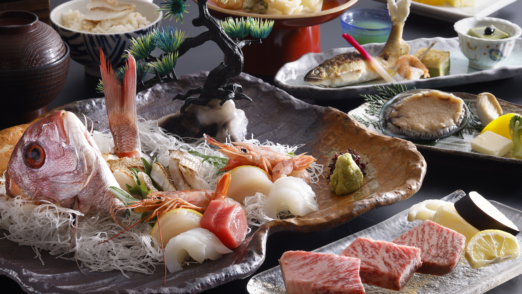 【夏のグレードアップ】黒毛和牛と瀬戸内鯛姿造りで華やか！ワンランク上の美食を味わう