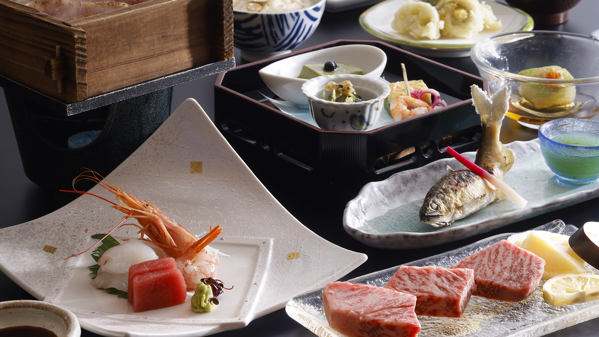 【夏の個室会席】心和む個室で、至福のひとときを。お食事は食事処の「個室席」をご用意いたします