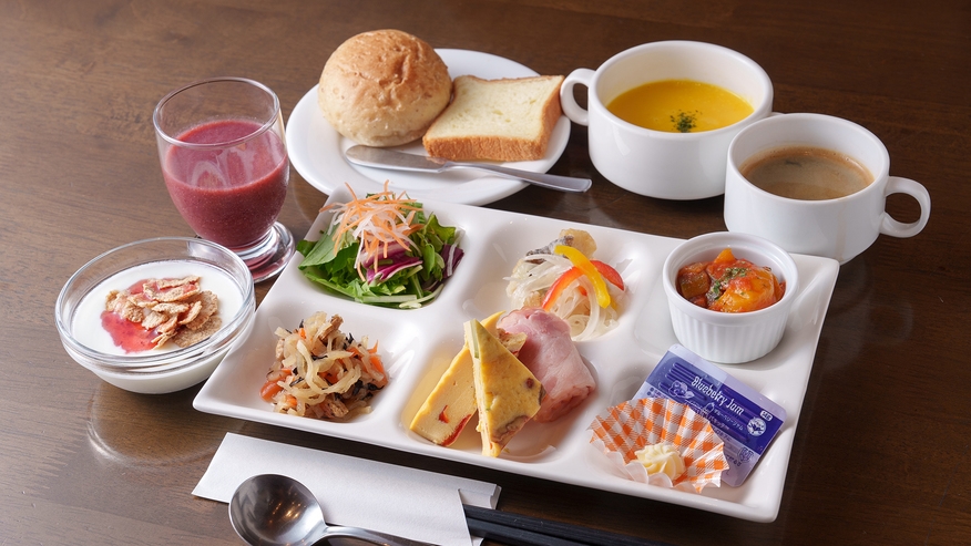 【朝食付き】宿泊+飛行機のセットがオトク！カラダ喜ぶ朝ごはん♪
