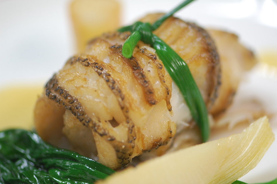 Pan-fried black rockfish