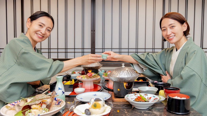 ＜当館最高ランク 上州ブランド赤城和牛つき逸会席／個室食＞プライベート温泉と美食が叶う贅沢な大人時間
