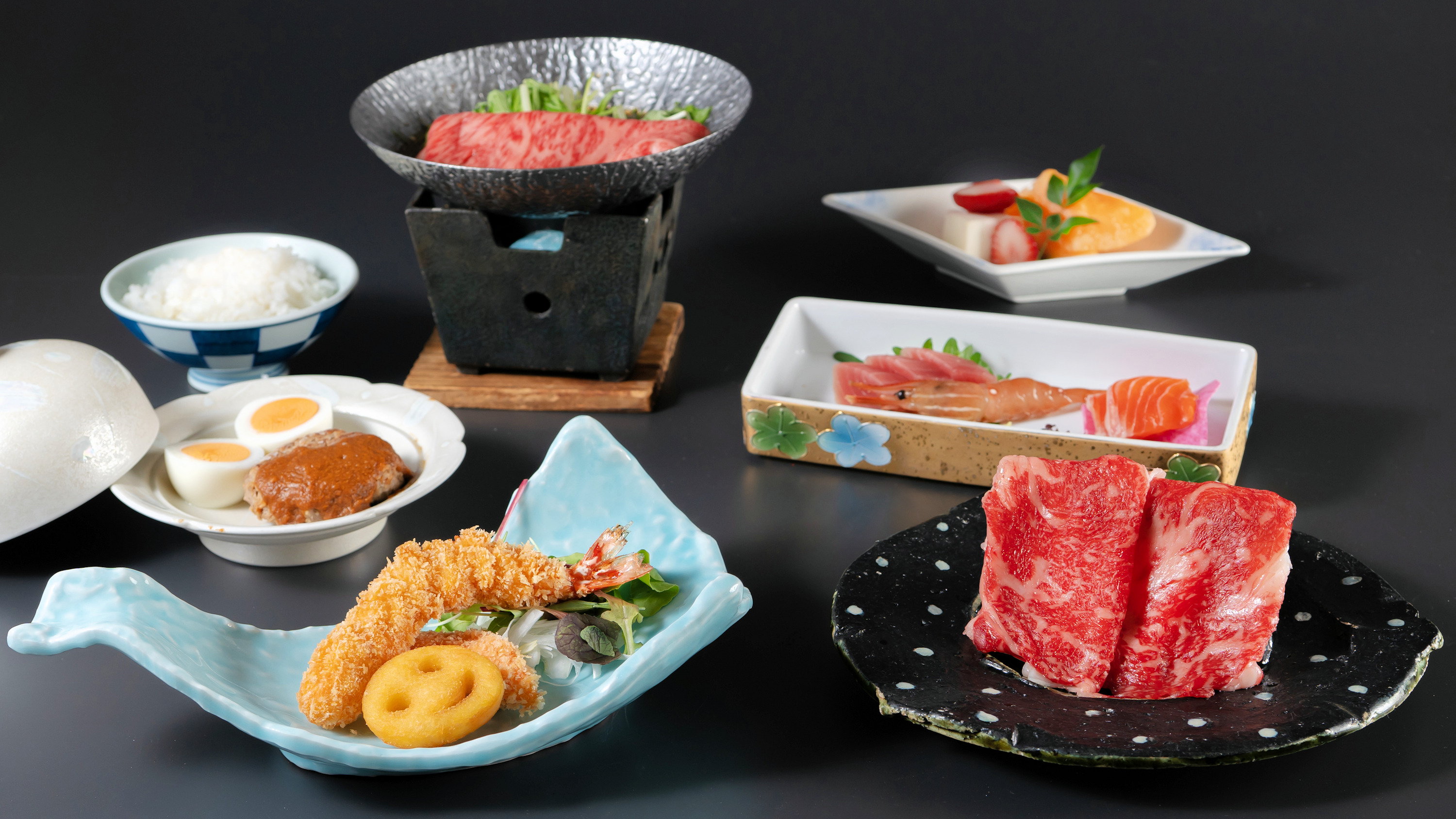 ■お食事（お子様）■上州ブランド赤城牛つき会席 大人の70％料金のお子様料理一例