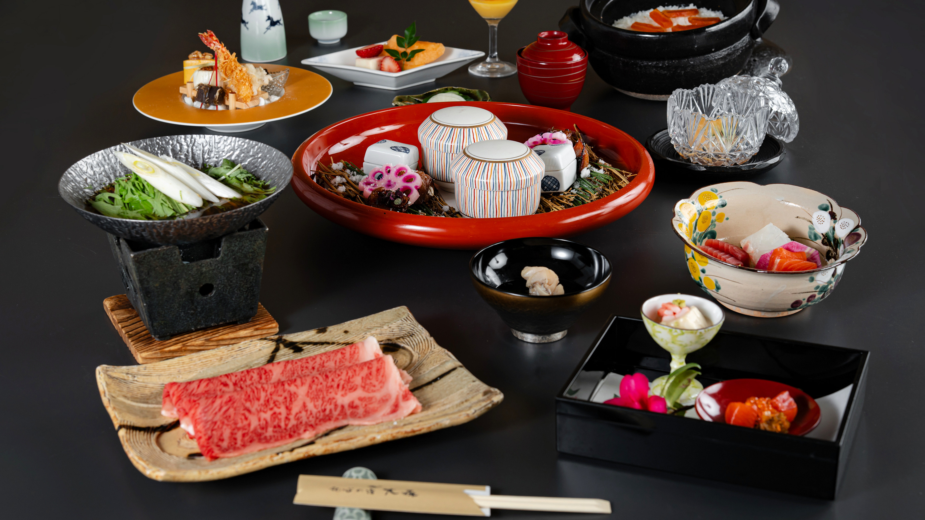 ■お食事■当館最上「料理長おまかせ逸会席」2024年冬の献立一例