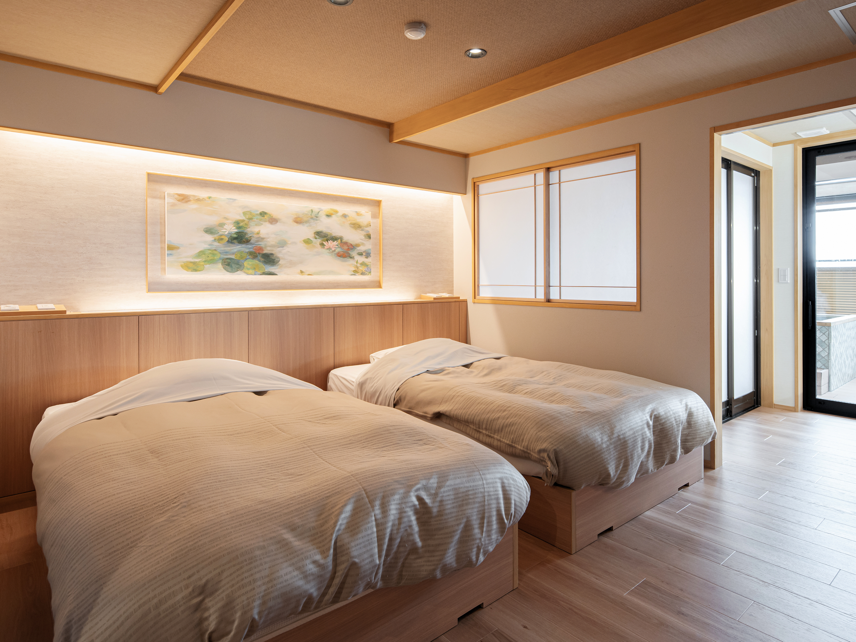 ■部屋■禁煙【掛け流し半露天風呂つき和洋室 （701）】2024年4月改装