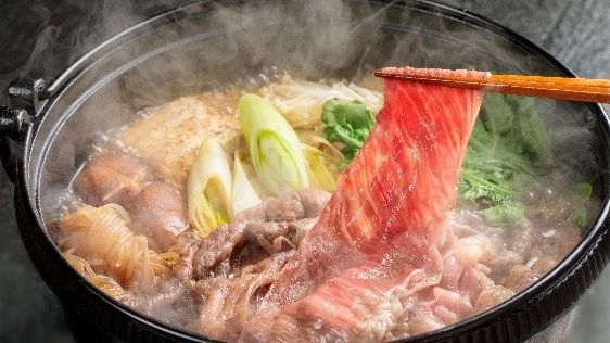 ＜お日にち限定☆グループでお得＞国産牛すき焼き会席　人数が増えるとさらにお得！