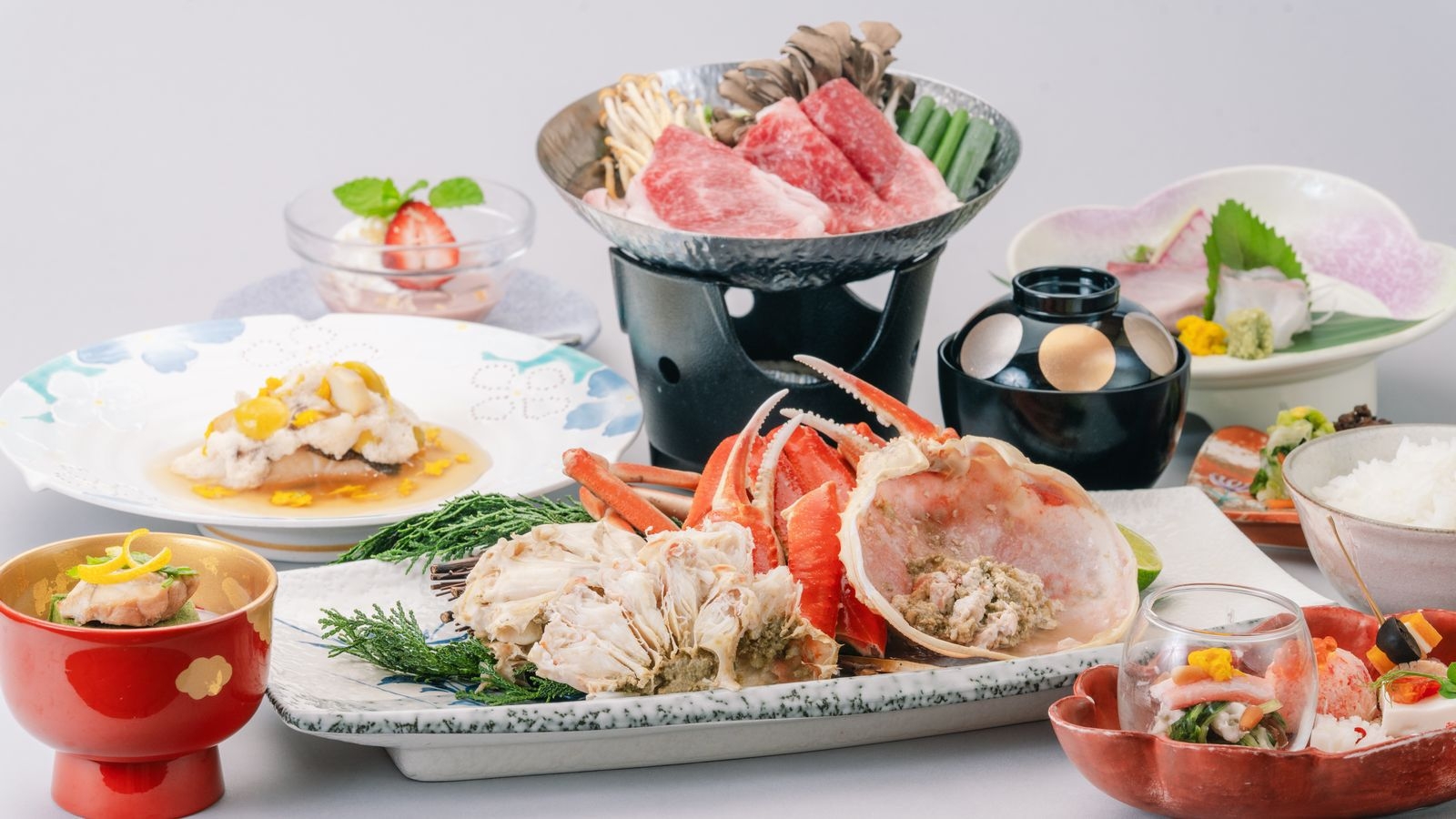 ＜冬の創作会席×ズワイ蟹１杯付き＞人気の別注料理“茹でズワイ蟹”をセットにした冬の欲張りプラン