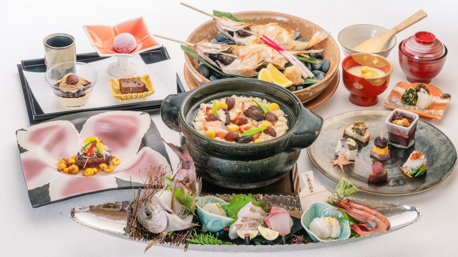 【秋】プレミアムプラン〜「島根和牛」と「のどぐろ」をどちらも堪能☆長生閣の贅沢会席〜