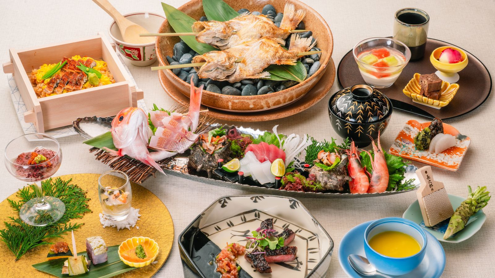 【夏】プレミアムプラン〜「島根和牛」と「のどぐろ」をどちらも堪能☆長生閣の贅沢会席〜