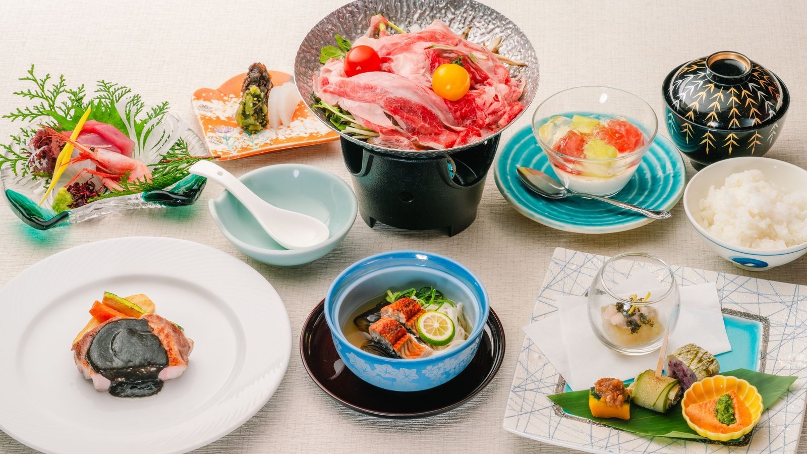 【楽天スーパーSALE】【夏】山陰の旬食材を使用した和会席☆島根県産牛を使用した郷土料理「へか鍋」等