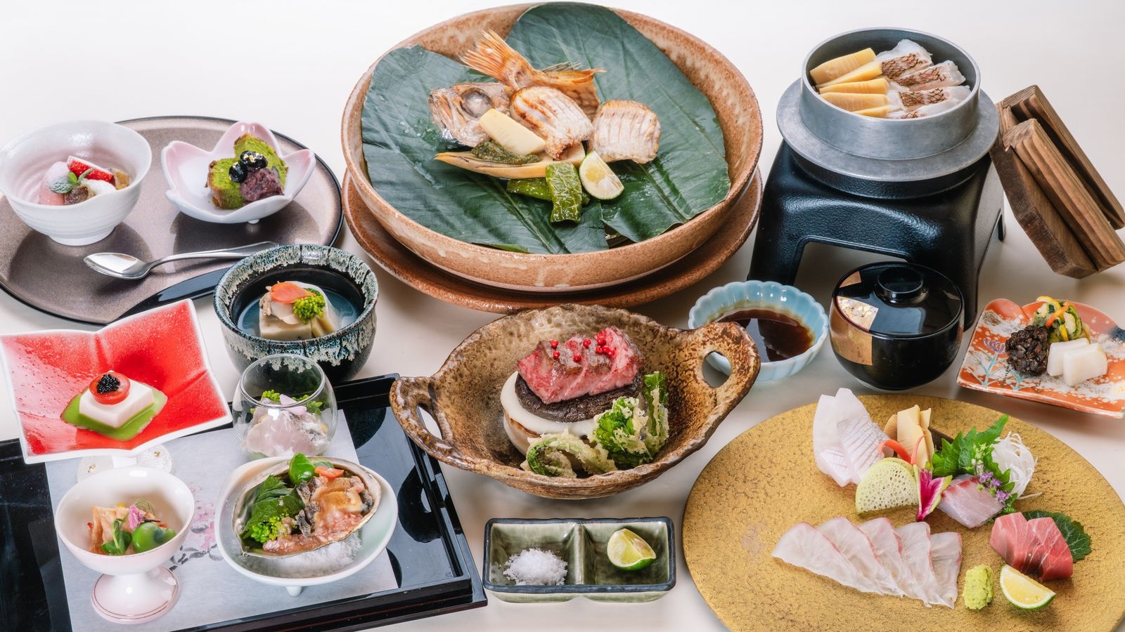 【春】プレミアムプラン〜「島根和牛」と「2種味付けの“のどぐろ”」をどちらも堪能☆長生閣の贅沢会席〜