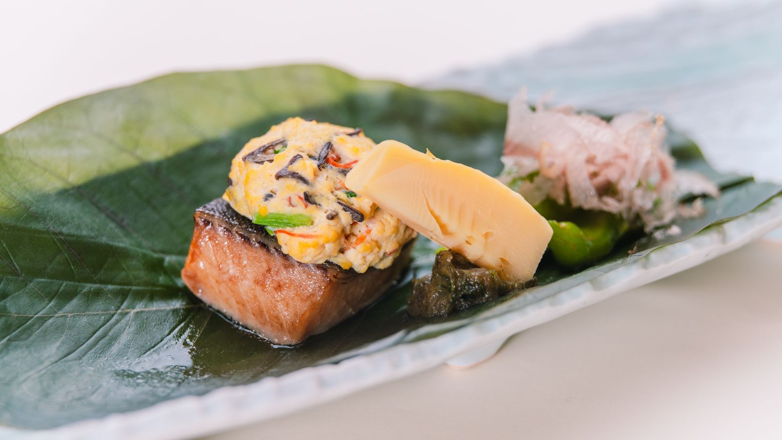 銀鱈味噌幽庵焼き　野菜味噌