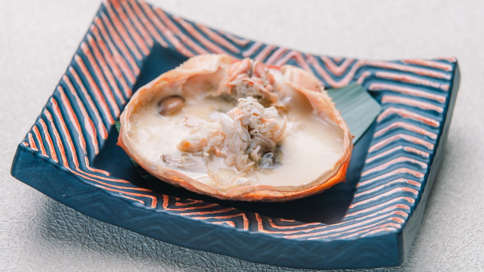 境港産紅ズワイ蟹味噌茶碗蒸し