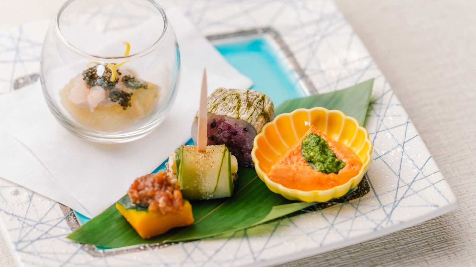 【夏】山陰の旬食材を使用した和会席（※前菜イメージ）