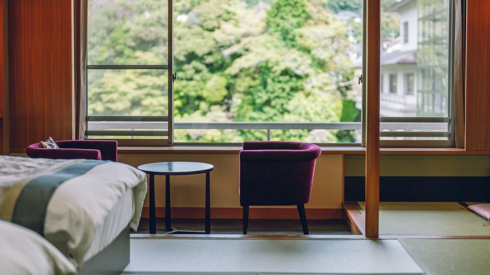 ＜禁煙＞プレミアム和ベッド12.5畳～Garden View～