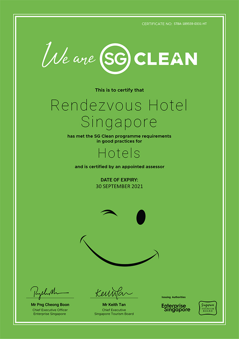 SG Clean certificate
