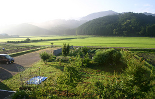 ２階からの景色・朝